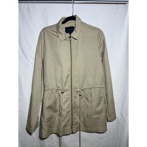 Sanctuary Womens Beige Long Sleeve‎ Collared Lightweight  Jacket Size M C13